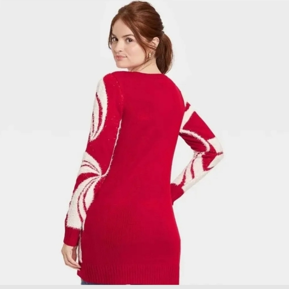 Women's Gingerbread Holiday Graphic Sweater Red Size XL NWT - Picture 2 of 4